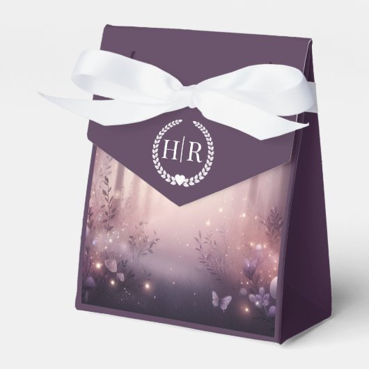 Fairy Lights in Woodland Glow Wedding フェイバーボックス (正面サイド)