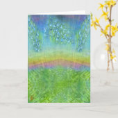 Fairy Lights Sparkle Over Emerald Meadow カード (黄色い花)