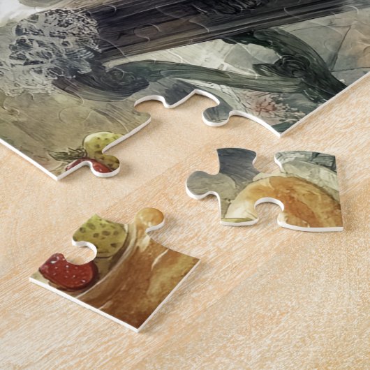 Fairy Magic Tea Party Spring Kitchen Baking Time ジグソーパズル (側面)