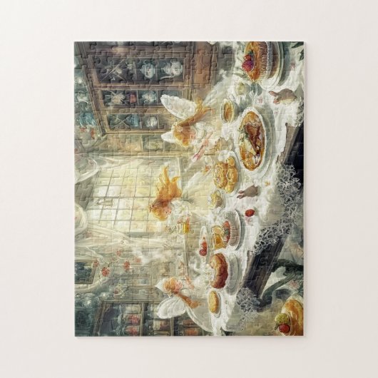 Fairy Magic Tea Party Spring Kitchen Baking Time ジグソーパズル (縦)