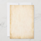 Fairy Magical Princess garden castle 4th Birthday 招待状 (裏面)