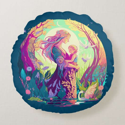 Fairy Mother ラウンドクッション (正面)