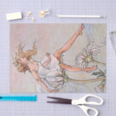 Fairy on a flower by Florence Anderson 薄葉紙 (クラフト)