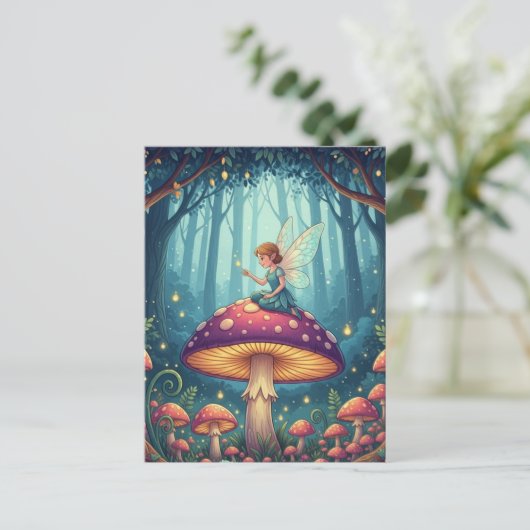 Fairy on a Mushroom ポストカード (スタンド正面)