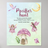 Fairy pacifier hunt baby shower game ポスター (正面)