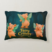 Fairy Piglet Trio Accent Pillow アクセントクッション (裏面)