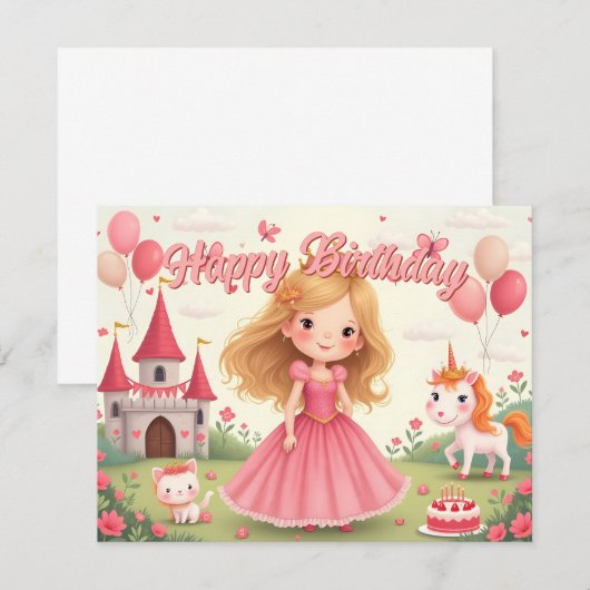 Fairy Princess Birthday in a Pink Dream (正面/裏面)