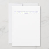 Fairy princess girls birthday party  招待状 (裏面)