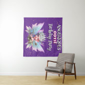 Fairy princess purple decorations girls birthday タペストリー (インサイチュ(横))