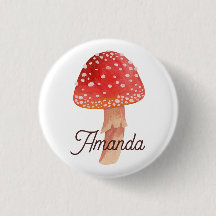 Fairy red mushroom. Woodland fly agaric. Amanita