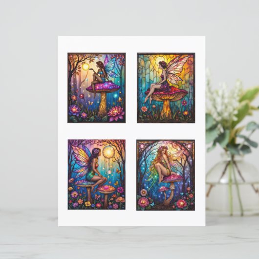 Fairy Scrapbook Junk Journal Collage Paper (スタンド正面)