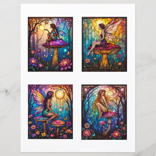 Fairy Scrapbook Junk Journal Collage Paper (正面)