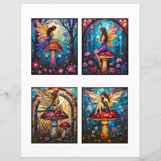 Fairy Scrapbook Junk Journal Collage Paper (正面)