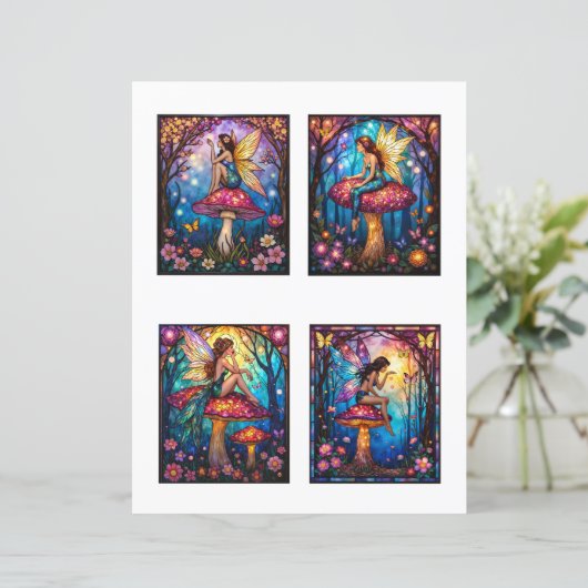 Fairy Scrapbook Junk Journal Collage Paper (スタンド正面)