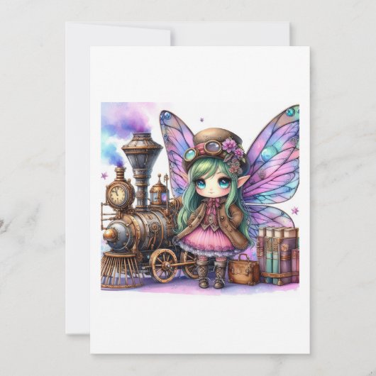 fairy steampunk 招待状 (正面)