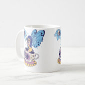 Fairy Sugar Skull Mug Butterfly Tea Pot Witch Magi コーヒーマグカップ (正面左)