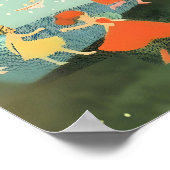 Fairy Tale Art Print Enchanted Forest Dance ポスター (角)