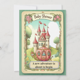 Fairy Tale Castle Baby Shower Invitation 招待状