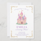 Fairy Tale Castle Birthday Party Invitation 招待状 (正面)
