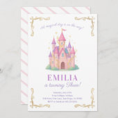 Fairy Tale Castle Birthday Party Invitation 招待状 (正面/裏面)