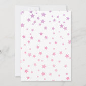 Fairy Tale Castle Pink Birthday Party Invitation 招待状 (裏面)