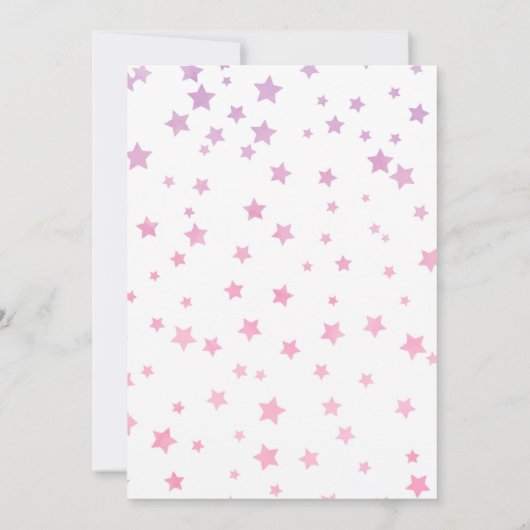 Fairy Tale Castle Pink Birthday Party Invitation 招待状 (裏面)