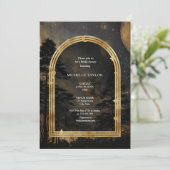 Fairy Tale Enchanted Forest Elegant Floral Bridal 招待状 (スタンド正面)