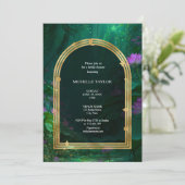 Fairy Tale Enchanted Forest Elegant Floral Bridal 招待状 (スタンド正面)