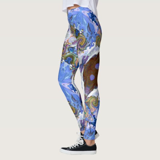 Fairy Tale Hearts Blue Leggings レギンス (左)