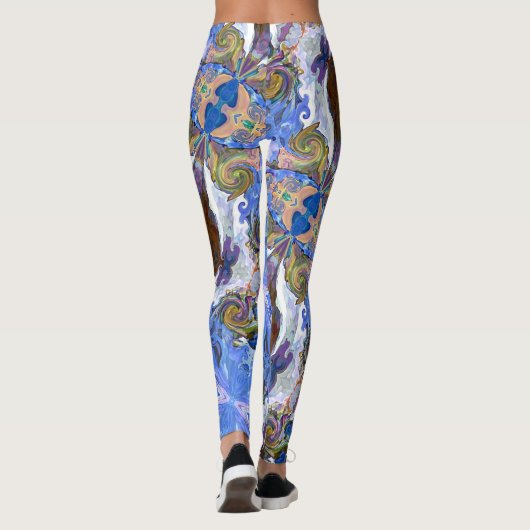 Fairy Tale Hearts Blue Leggings レギンス (裏面)