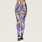 Fairy Tale Hearts Purple Leggings レギンス (裏面)