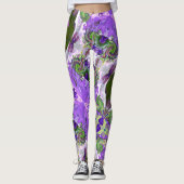 Fairy Tale Hearts Purple Leggings レギンス (正面)