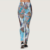 Fairy Tale Hearts Raspberry Leggings レギンス (裏面)