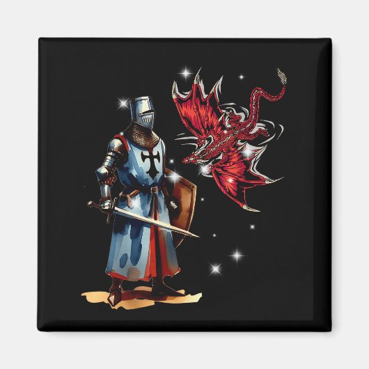 Fairy Tale Knight Children's Knight Armor Fairy Ta マグネット (正面)