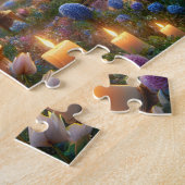 Fairy Tale Wedding Castle Horse-Drawn Carriage ジグソーパズル (側面)