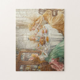 Fairy Tea Party Spring Enchanted Sweets Magic ジグソーパズル