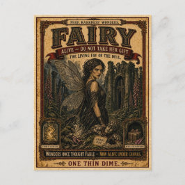 Fairy, Vintage Circus Monster ポストカード