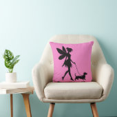 Fairy Walking Dachshund  クッション (椅子)