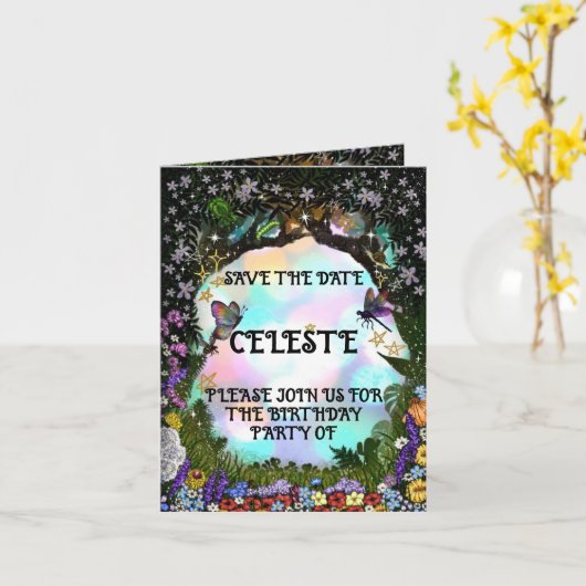 Fairy Whimsical Forest of Magic カード (黄色い花)