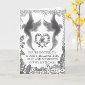 Fairy whimsical forest of magic (Greeting Card) カード (黄色い花)