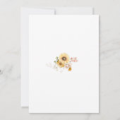 Fairy Wildflower 3rd Birthday Invitation 招待状 (裏面)