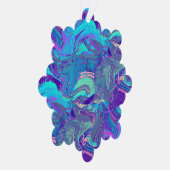 fairy wing artglass - blues and purples : オーナメントカード (右)