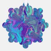 fairy wing artglass - blues and purples : オーナメントカード (裏面)