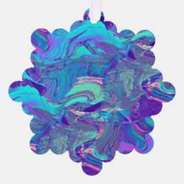 fairy wing artglass - blues and purples : オーナメントカード