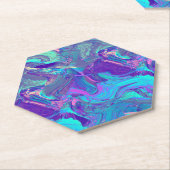 fairy wing artglass - blues and purples : ペーパーコースター (アングル)