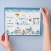 Fairy Winter Garden Birthday Chip Bag Wrapper チラシ (手)