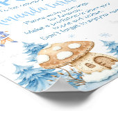 Fairy Winter Garden Birthday Party Time Capsule ポスター (角)