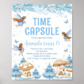 Fairy Winter Garden Birthday Party Time Capsule ポスター (正面)