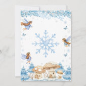 Fairy Winter Garden Time Capsule Note Message Card サンキューカード (裏面)