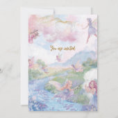 Fairy Wonderland Birthday Girls 招待状 (裏面)
